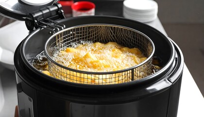 Fried food in a deep fryer (1)