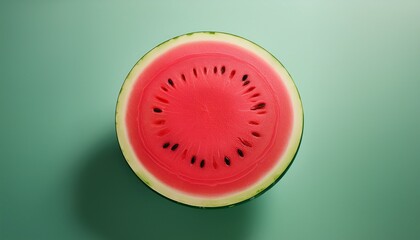 Fototapeta premium bright and minimal watermelon graphic focused on clarity and brand recognition great for seasonal sales and event visuals