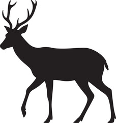 Pampas Deer Vector Silhouette