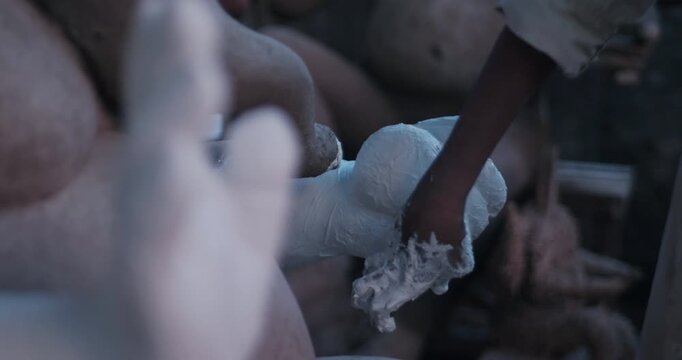 Crafting Lord Ganesha from Clay