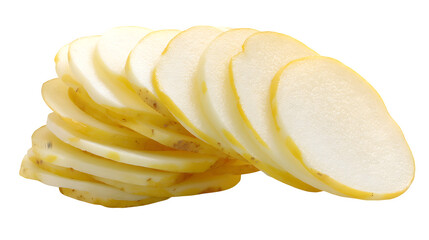 potato chips isolated on white