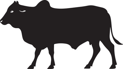 Rathi Cattle – Vector Silhouette