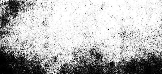 Fototapeta premium Rough black and white texture vector distressed overlay texture grunge background.