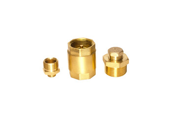 Brass Plumbing Connectors and Threaded Pipe Fitting Set
