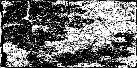 Rough black and white texture vector distressed overlay texture grunge background.