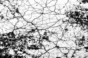 Rough black and white texture vector distressed overlay texture grunge background.