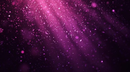 Dark pink purple glow dust particles, light effect.