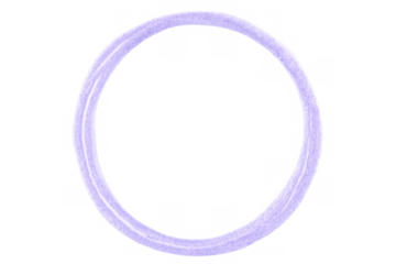 Purple pastel watercolor circle painted on transparent background, perfect for creative projects