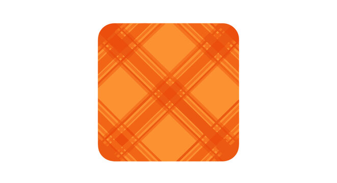 Abstract background with orange plaid pattern and soft rounded edges, vector illustration design with playful autumnal color palette and geometric