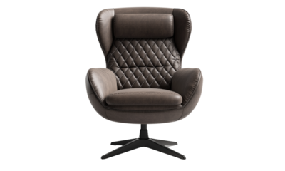 Stylish loose furniture chair modern living room interior design cozy atmosphere side view comfort and elegance
