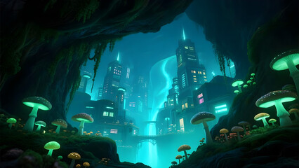night in the forest