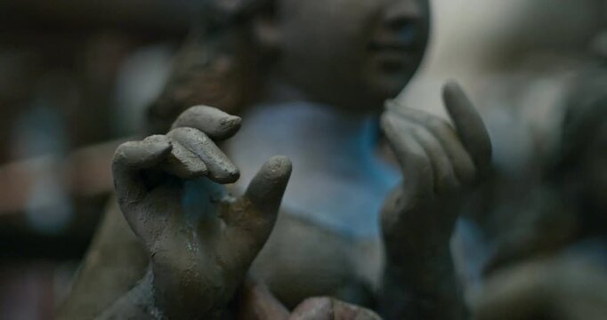 Hands that Shape Devotion: Clay Krishna Artist