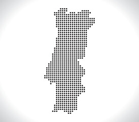 Obraz premium Map of Portugal fron dots