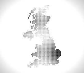 Map of Great Britain fron dots