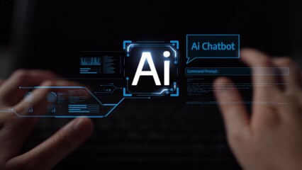 AI Virtual Assistant Artificial Intelligence Chatbot Controlled by Prompt Engineering for Explainable Generative AI information and LLM Deep Learning Technology for Smart Business Work Support. Muxer