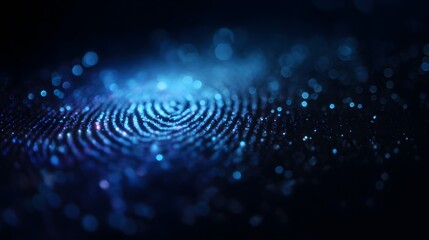 Biometric fingerprint scanner interface with security lighting