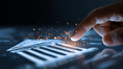 Regulation Compliance financial control internet technology concept on virtual screen. Reg Tech. Compliance rules. Law regulation policy. Hand touching digital interface. Vector illustration.