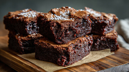 Crinkle top gluten free fudge brownies