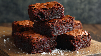 Crinkle top gluten free fudge brownies