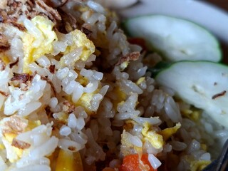 Delicious fried rice with complete toppings