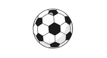 Obraz premium Classic Soccer Ball Illustration: Traditional Design for Sports and Recreational Activities