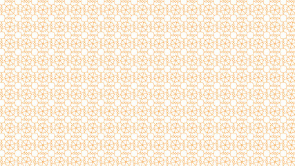 Fototapeta premium Seamless Monochrome Islamic Floral Pattern with Traditional Arabic Arabesque Motifs, Linear Decorative Ornaments, and Cultural Geometric Details in Black-White Ideal for Classic Backgrounds and Luxury