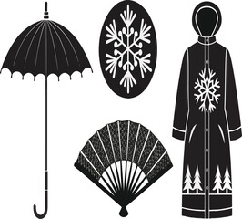 Seasonal Accessories and Weather Icons
