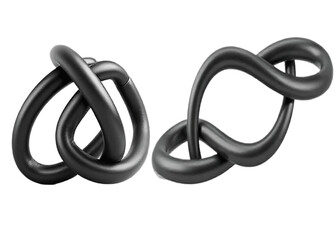 Fototapeta premium metal chain isolated on white