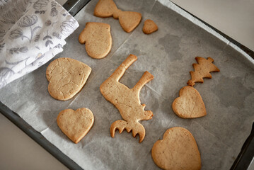 fresh baked goods in the kitchen beautiful appetizing