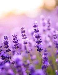 Obraz premium Lavender field at sunset (2)