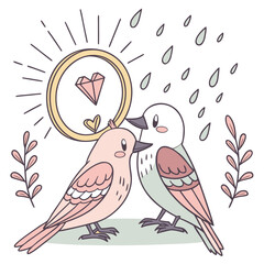 Mehka Hua Mulaqat — Where Hearts Take Flight in the Garden of Symbols 💕🕊💍🌿