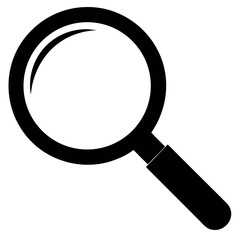 Magnifying Glass Outline Vector – Top View Art