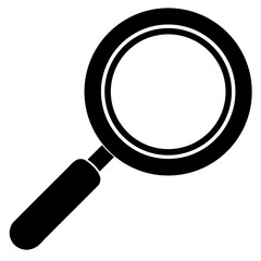 Magnifying Glass Outline Vector – Top View Art