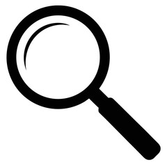 Magnifying Glass Outline Vector – Top View Art