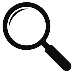 Magnifying Glass Outline Vector – Top View Art