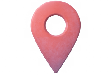 Location marker pinned on transparent surface, highlighting precise geographical reference point