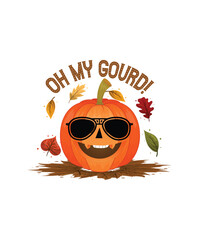 Oh My Gourd t shirt design 