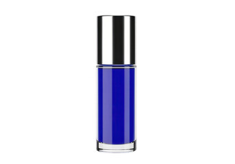 Blue Rollerball Perfume Bottle Isolated on White