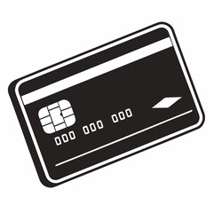 Credit Card Icon, Financial Transaction and Digital Payment Vector