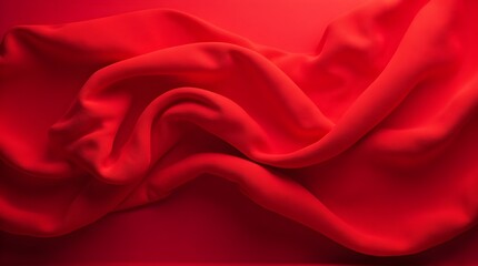 Obraz premium Flowing twisted red cloth background 
