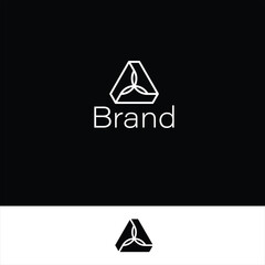 Triple P Monogram in a Triangular Linear Leaf Knot Logo with two backgrounds. 