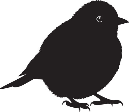 Northern Parula Solid Vector Silhouette