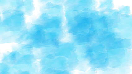 Abstract wash of soft sky blue and white watercolor textures with gentle blending