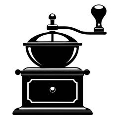  Vintage Hand Crank Coffee Grinder – Art Vector