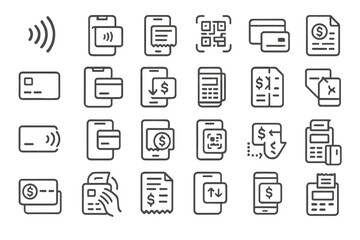 Fototapeta premium Digital payment methods and transaction symbols in modern financial technology usage