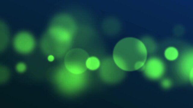 Abstract green shiny circles background loop