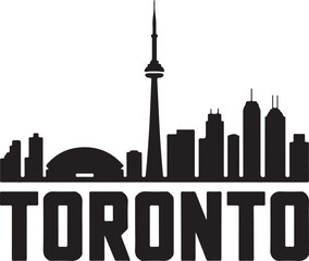 Toronto Skyline Silhouette