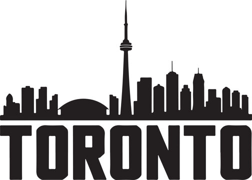 Toronto Skyline Silhouette