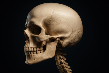 Human Skull Anatomy, Illustration