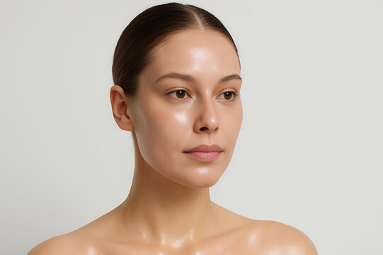 Effortless Beauty: Woman Shows Off Glassy Skin and Minimal Makeup